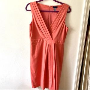 J. Crew Wool Suiting Dress, Size 8, Coral color